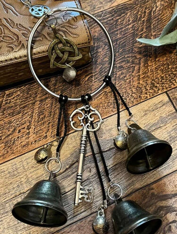 Witch Bells with Pentacle & Triquetra