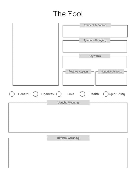 Ebook Simple Tarot Journal