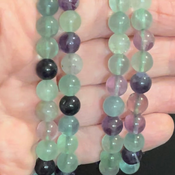 Rainbow Fluorite 8mm Stretch Bracelet