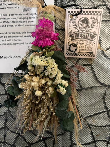 Besom/Broom 11-12” Eucalyptus & Floral