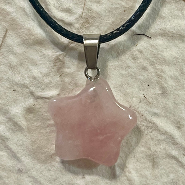 Rose Quartz Star Pendant