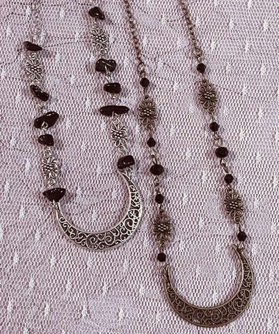 Filigree Crescent Moon Necklace