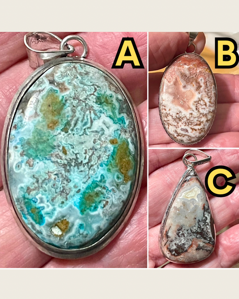 Mexican Laguna Lace Pendants