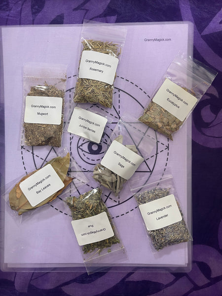 Protection Crystal Herb Grid Kits