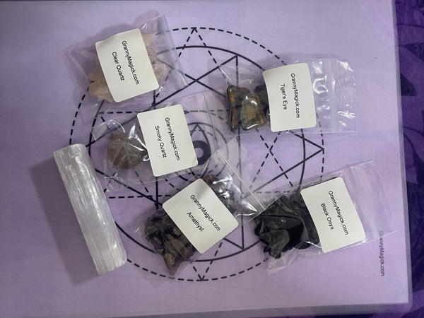 Protection Crystal Herb Grid Kits