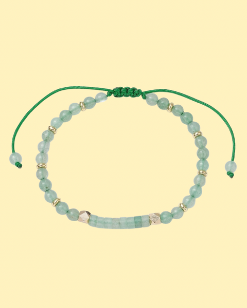 Crystal Bead Adjustable Bracelets Amethyst, Green Aventurine, & Tiger’s Eye