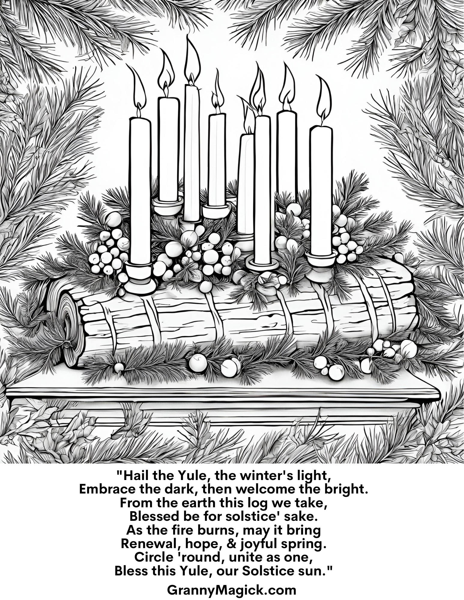 Free Yule Coloring Sheets