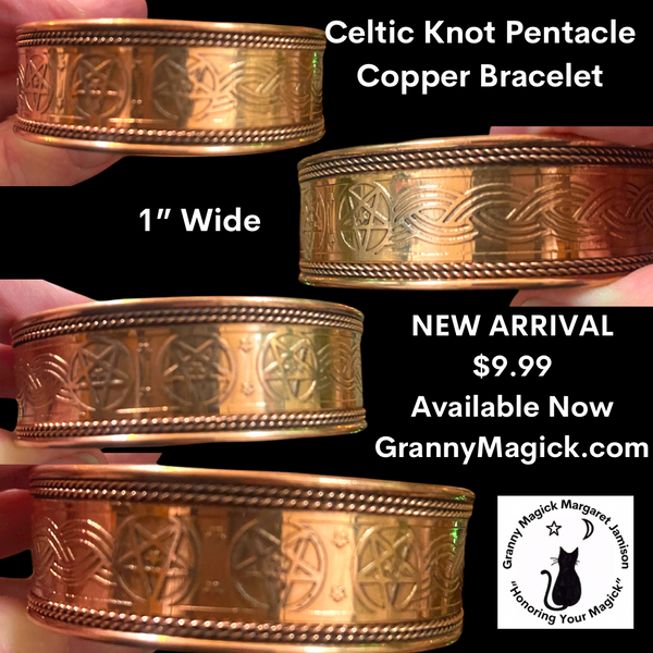 Copper Celtic Knot Pentacle Bracelet