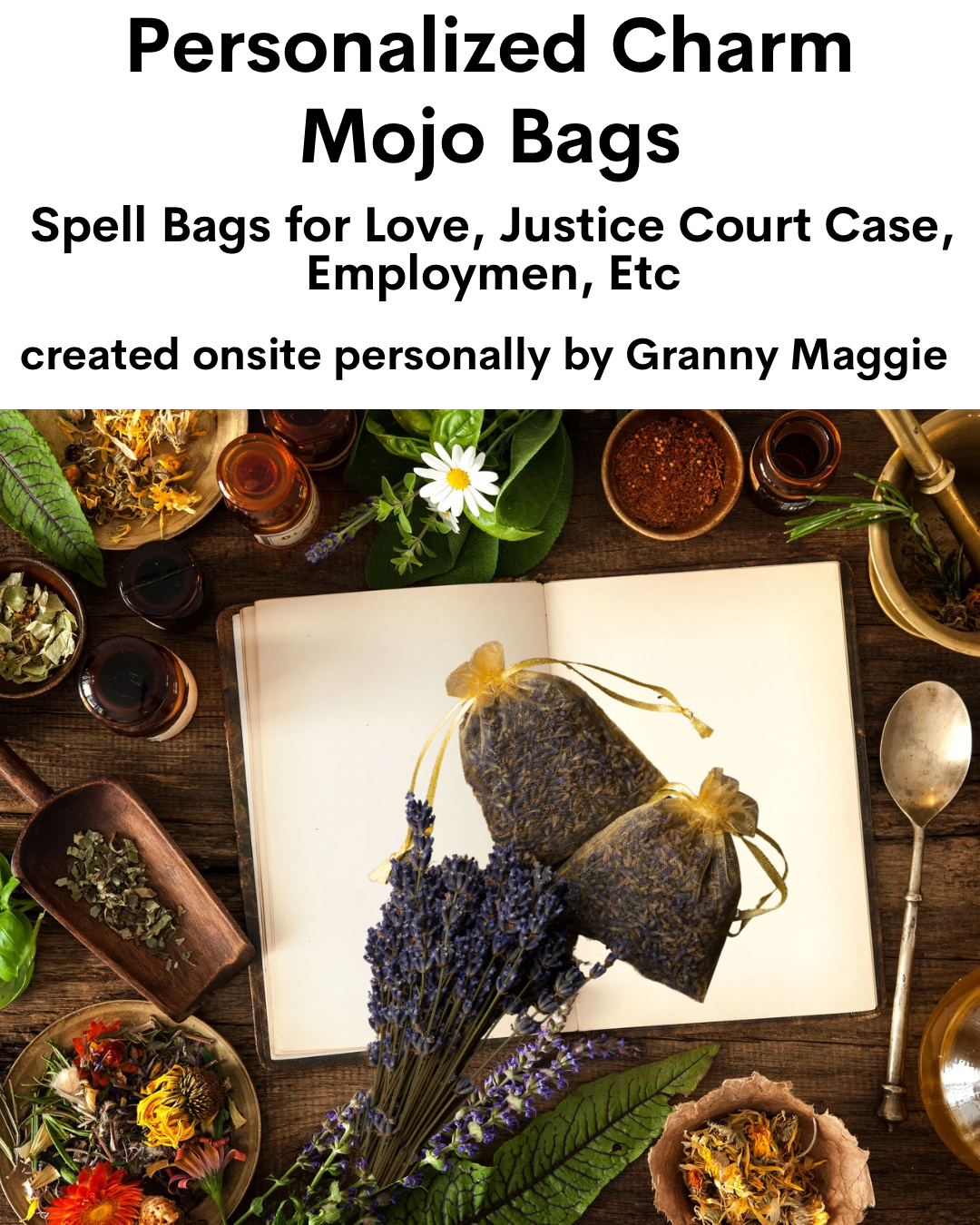 Personalized Charm Mojo Bags