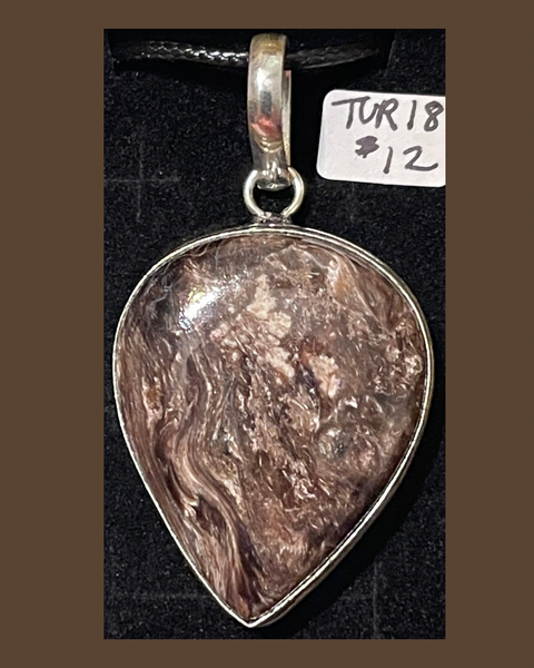 Turritella Agate Pendants TUR11, 12, 14,15,16,18