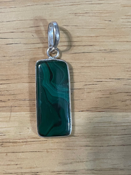 Natural Malachite Pendants #601