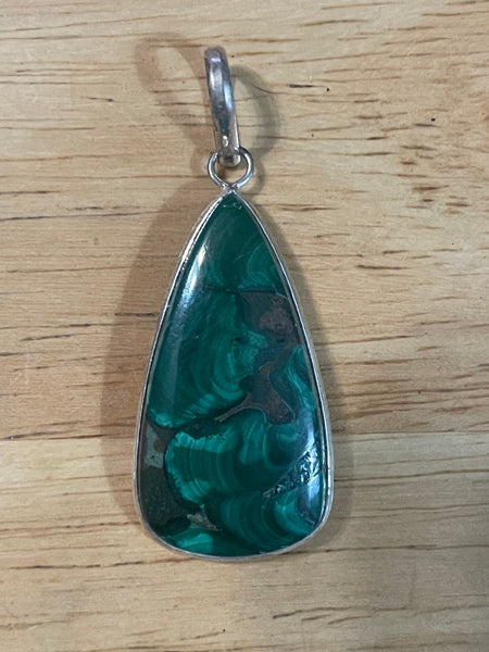 Natural Malachite Pendants #601