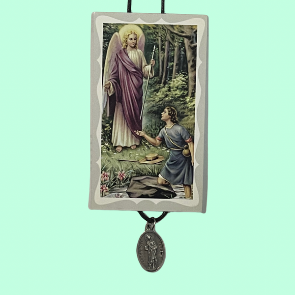 Archangel Raphael Pendant & Prayer Card