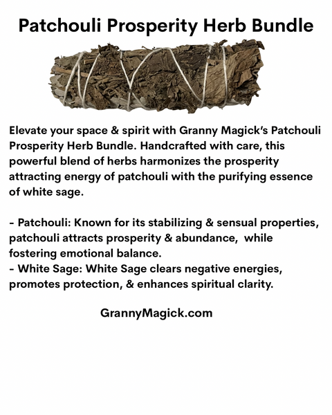 Patchouli Prosperity Herb Bundle