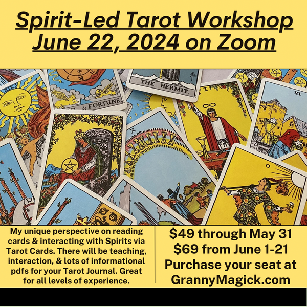 Spirit-Led Tarot Workshop via Zoom