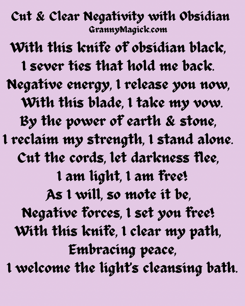 Black Obsidian Ritual Knife