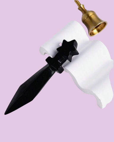 Black Obsidian Ritual Knife