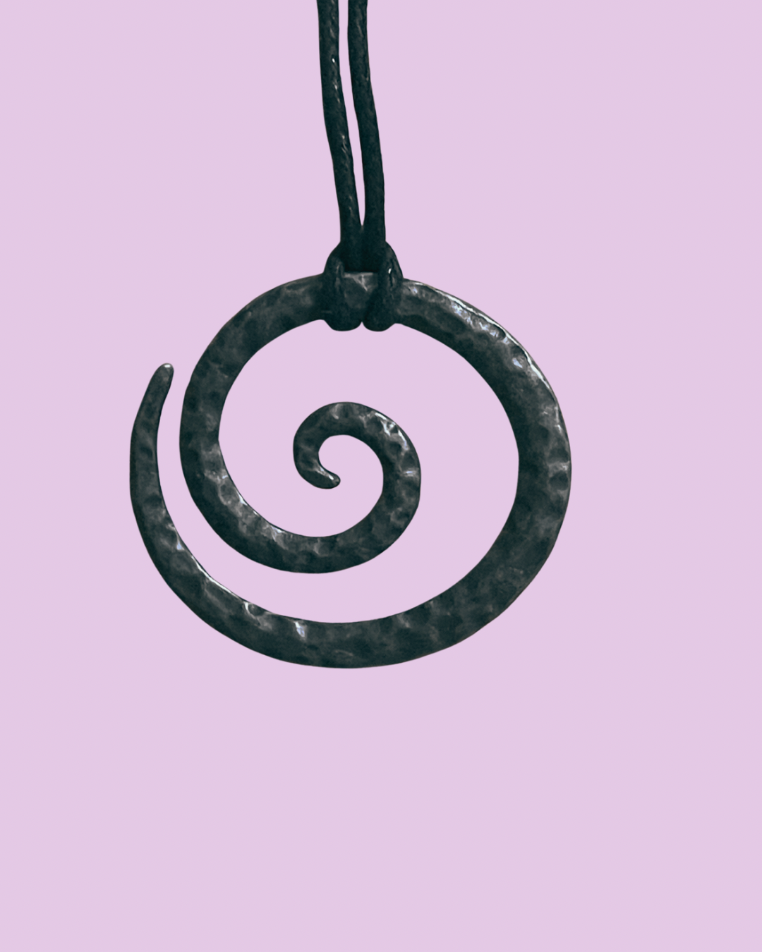 Protective Iron Spiral Pendant