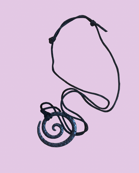 Protective Iron Spiral Pendant