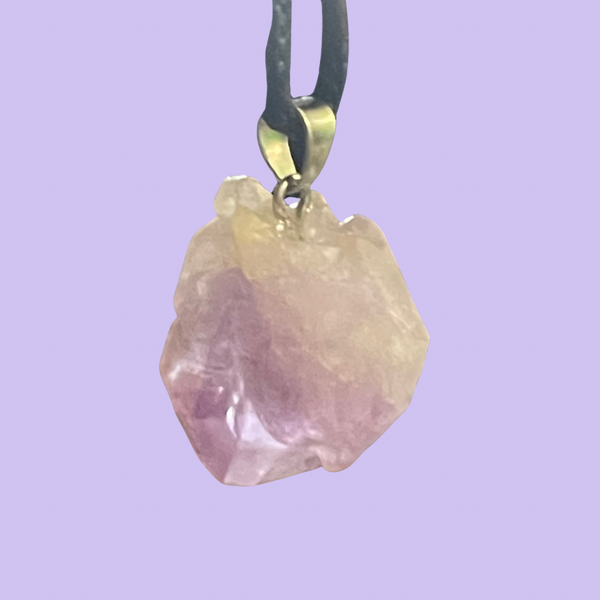 Amethyst Raw Crystal Pendant