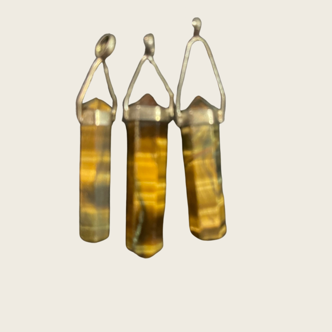 Tiger’s Eye Pencil Point Pendant