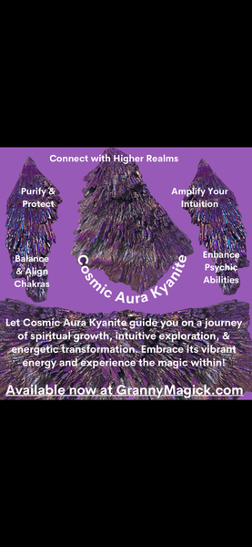 Purple Cosmic Aura Kyanite