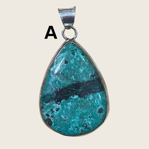 Chrysocolla Teardrop Pendant