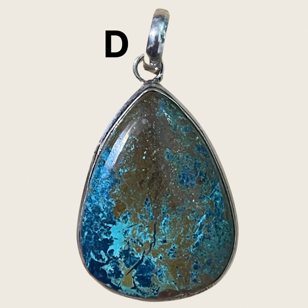 Chrysocolla Teardrop Pendant