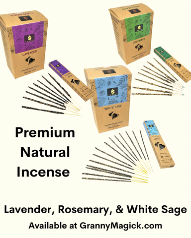 Natural Premium Incense: Lavender, Rosemary, & White Sage