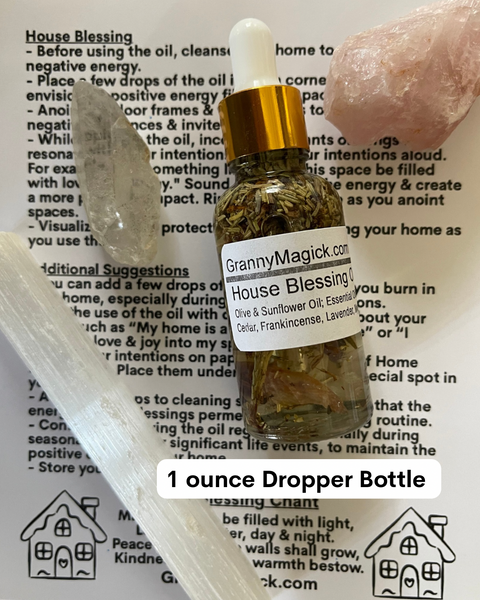 House Blessing Oil, 15 ml vial, 1 oz Dropper Bottle
