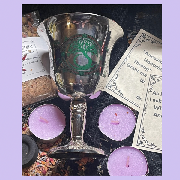 Ancestor Set: Tree of Life Chalice Ancestor Incense Candles