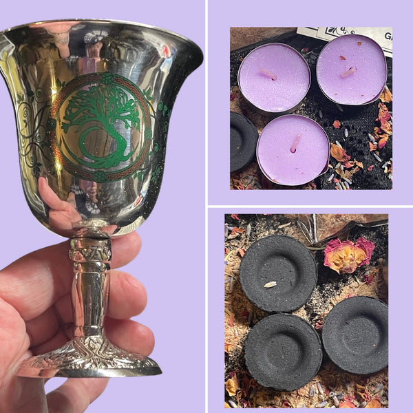 Ancestor Set: Tree of Life Chalice Ancestor Incense Candles