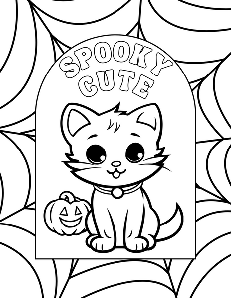 Free Halloween Color Activity Sheets