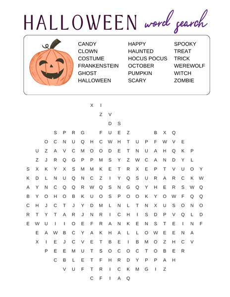 Free Halloween Color Activity Sheets