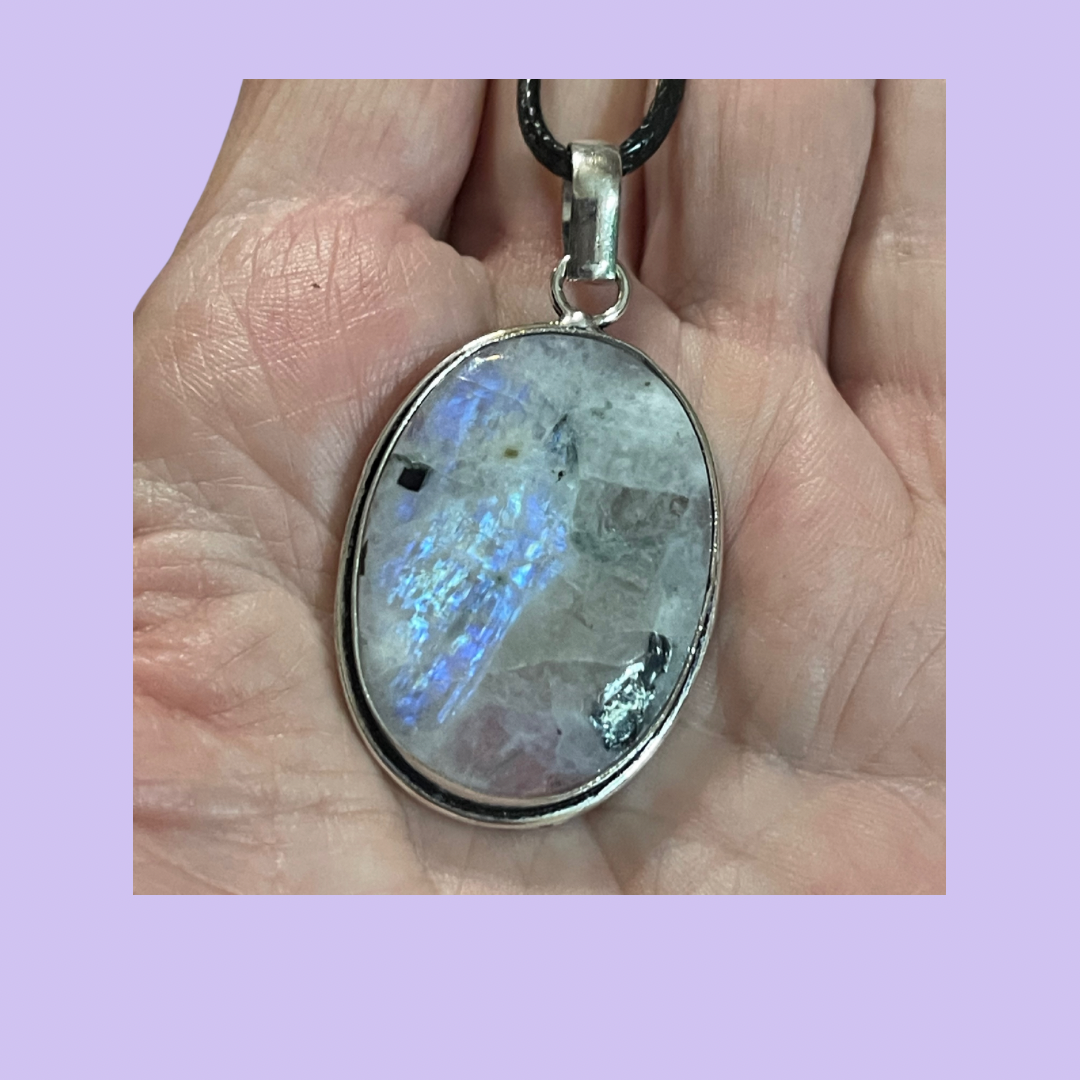 Rainbow Moonstone Pendant