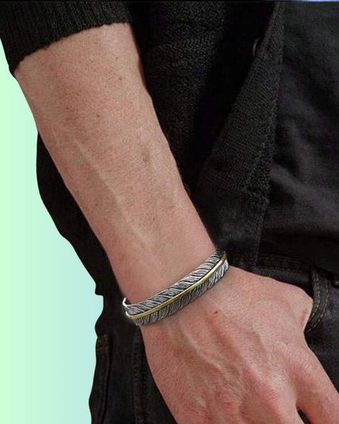 Feather Cuff Bracelet