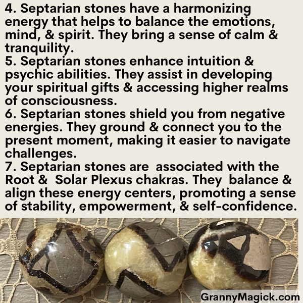 Septarian Larger Palm Stones