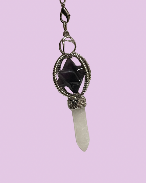 Merkaba Crystal Wand Pendulum