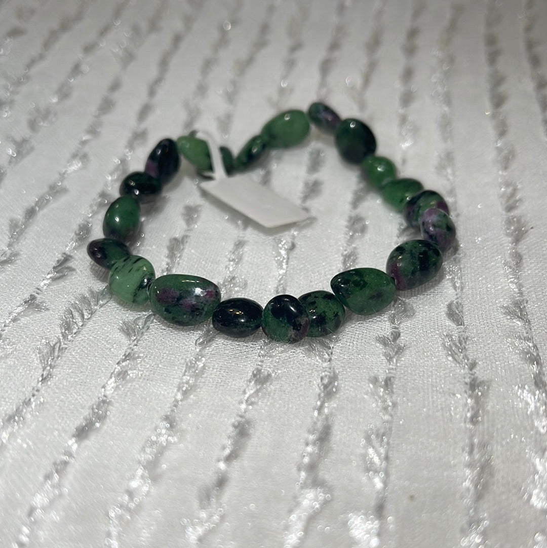 Ruby Zoisite Nugget Bracelet