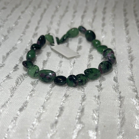 Ruby Zoisite Nugget Bracelet