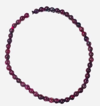 Garnet 4mm Bead Stretch Bracelet