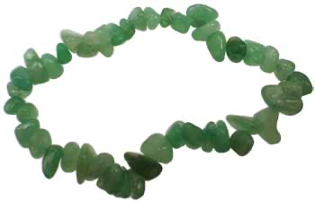 Green Aventurine Chip Stretch Bracelet