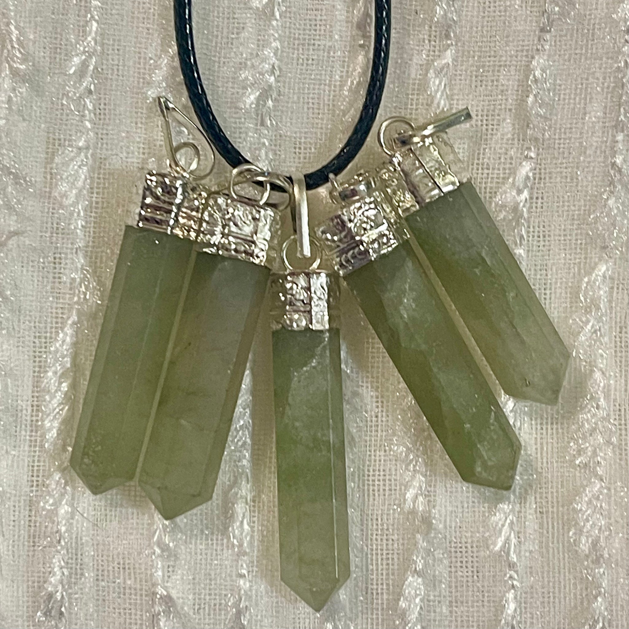 Green Aventurine Pencil Point Pendant