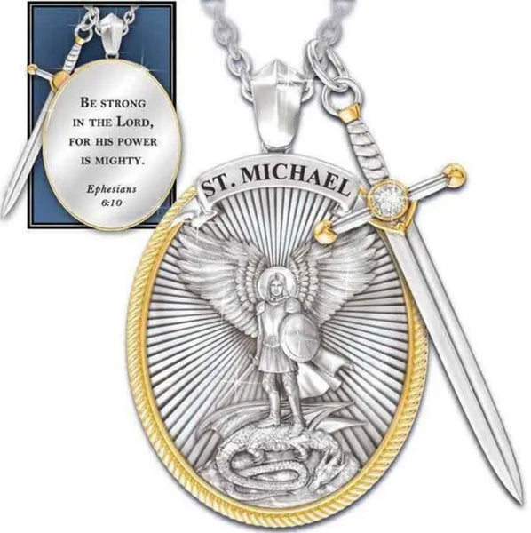 Archangel Michael Pendant #2 & Prayer Card