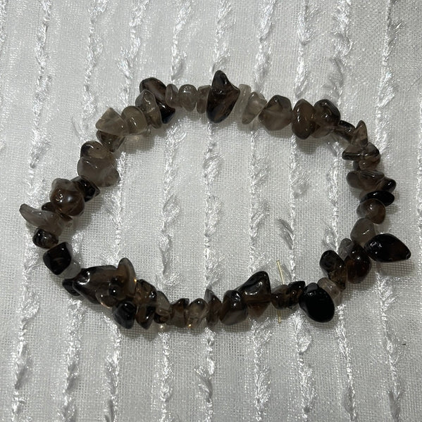 Smoky Quartz Chip Bracelet
