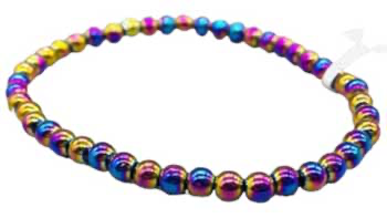 Rainbow Hematite 4mm Stretch Bracelet