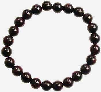 Garnet 8mm Stretch Bracelet