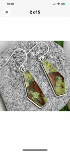 Dragon’s Blood Sterling Silver Earrings #211