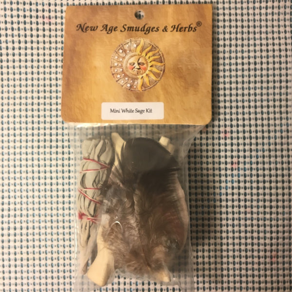 Mini Portable Abalone Shell Smudging Set