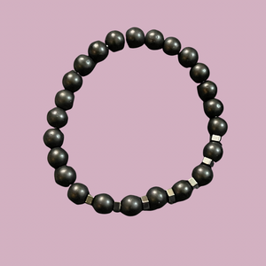Hematite & Black Agate Bracelet